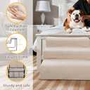 3-Step Pet Stairs with Soft Cushions for Small & Medium Pets Easy Climbing to Bed, Chair, Sofa, Windowsill Sturdy & Safe Design (Pet Stairs Only)
