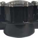7235 Check Valve 180-Dgree,1-1/2-Inch to 2-Inch Replacement for Pools and Spas Straight Through Flow (Black)