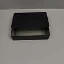 Rectangular Metal Tin, 8.5x5.3x1.9 Inch Black Storage Tin Box for Treats, Gifts, Favors, Candle, and Crafts