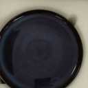 LERATIO Ceramic Plate Set of 6, 8.5 Inch Reactive Glaze Light Weight Porcelain Salad Plates,Modern Shape Dinnerware Dishes Set for Kitchen,Microwave&Dishwasher&Oven Safe,Resistant-Indigo Blue