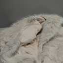 COZYPOIN Womens Faux Fur Jacket Fluffy Fur Coat Cropped Long Sleeve Lapel Button Down Fuzzy Winter Outerwear