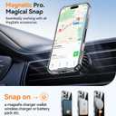 CANSHN Magnetic & Camera Control Compatible with iPhone 16 Pro Case, [Full Camera Protection] [Compatible with Magsafe] Non-Yellowing Protective Shockproof Bumper Phone Cover 6.3 Inch - Clear