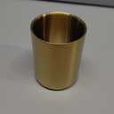 Gold Pencil Holder for Desk, 304 Stainless Steel Pencil Cup, Pen Holder Cup, Pen Pot, Makeup Brush Holder, Desktop Accessory Stationery Organizer