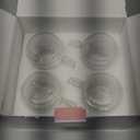 BTaT- Double Walled Stackable Glass Coffee Mugs, 8 oz, Set of 4, Glass Coffee Cups with Handle, Insulated Clear Coffee Mug for Hot and Cold Beverages, Cappuccino, Latte, Tea, Americano