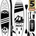 Roc Inflatable Stand Up Paddle Board with Premium SUP Paddle Board Accessories, Wide Stable Design, Non-Slip Comfort Deck for Youth & Adults