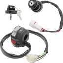 M MATI Start Stop Headlight Switch & Ignition Key Switch for Yamaha Warrior 350 Grizzly 600 1996-2001 Big Bear 350 Wolverine 350 1995-2001 Kodiak 400 1993-1999 Moto-4 350 1995