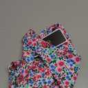 SherryDC Womens Cheeky Thong Brazilian Bikini Bottoms Sexy High Cut Leg Swimsuit Bottom Ruched Butt Bathing Suit Briefs (Medium, 886-rose-red Flowers)