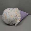 Ice Cream Plush Pillow, Ice Cream Stuffed Plush, Food Plush Pillow, Home Decoration Gift for Kids Adults (Light Purple)
