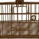 Retrospec Apollo Detachable Front Bike Basket Steel Half-Mesh with Integrated Detachable Hooks and Built-In Handle, Easy Assembly and Portability for Bicycles, One Size