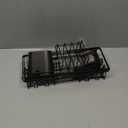 Shower Caddy Adhesive Shower Organizer 7-Pack, Rustproof Stainless Steel Bathroom Shelves, Large Capacity No-Drill Rack Storage Accessories with Soap Dish Toothbrush Holder &24 Hooks Home Decor (7-Piece Set, Black)