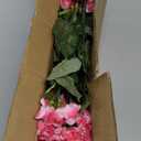 Artificial Geranium Fake Flowers for Outdoors Decoration, 6 Bundles Silk Geraniums Pink Flower UV Resistant Look Real Faux Plants for Front Door Garden Porch Planter Patio Balcony Yard Indoor Home