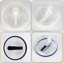 32 oz Tumbler Flip Straw Lid Replacement Fit for HydroJug Traveler Only,2 Pack Leak Proof for HydroJug Lid Replacement Spill Proof Reusable Tumbler Cover Compatible with 32oz Cup Accessories (Black)