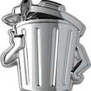 Honkai: Star Rail Lordly Trashcan: Metal Fridge Sticker (Silver Version)