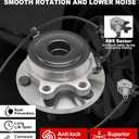 Pair 515064 Front Wheel Bearing Hub Assembly Compatible with Nissan Frontier 2005-2019, Pathfinder 2005-2012 Xterra 2005-2015, Hub Bearing for Suzuki Equator 2009-2012, RWD Only, 6 Lug w/ABS