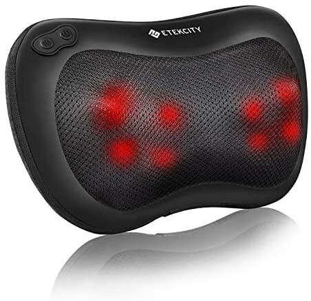 Etekcity EM-SH7 Shiatsu Back and Neck Deep Tissue Heat Kneading Massage Pillow