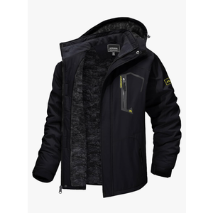 TACVASEN Men's Winter Skiing Jackets Water Resistant Fleece Coats Insulated Thermal Snowboard Jacket Parka Raincoat with Hood 2XL