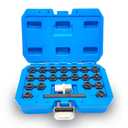 22PCS Wheel Locking Nut Key Kit Compatible with VW VAG Volkswagen, Wheel Lock Nut Socket Adapter Set, Wheel Anti-Theft Lug Nut Removal Tool, Anti-Theft Screw Remover Hand Repair Tool