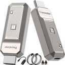 Wireless HDMI Transmitter and Receiver 100ft/30m, 4K Decode 1080P@60Hz Plug & Play, Dual Band 2.4G/5G Portable HDMI Extender Kit for Streaming Video/Audio to Monitor from Laptop/PC/Projector Grey