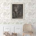 Floral Peel and Stick Wallpaper Boho Beige Contact Paper Neutral Farmhouse Vintage Wall Paper Removable Self Adhesive Wallpaper Bedroom Cabinet Bathroom Waterproof Vinyl Roll 17.3" x 197"