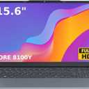 OTVOC Laptop Computer 15.6 inch, Compatible with Windows 11, Core CPU(Beats Pentium, Celeron), Up to 3.4GHz, 4GB RAM, 128GB SSD, Up to 2TB, 15.6" FHD IPS 1920x1080, for Students, Business