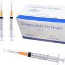 Gesanghua 100 Pack 2.5ml with 25 Gauge 1 Inch Luer Lock syring, Individually Wrapped