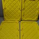 Edge Plastics 5 Gallon Tough Tote, Clear Base with Yellow Lid, 5-Pack