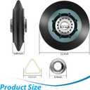 WPW10314173 W10314173 Dryer Drum Support Roller Kit Dryer Drum Rollers Replaces W10314171 8536973 8536974 AP6019303 PS11752609 Suitable for maytag kenmore whirlpool kitchenaid Dryers-4PCS