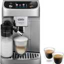 De'Longhi Magnifica Plus Fully Automatic Espresso Machine - Brew 18+ One Touch Coffee Recipes for up to 4 User Profiles, Automatic Milk Steam Wand & Built-in Grinder, Touchscreen Display