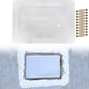 RV Skylight Outer Dome, 18 x 26 OD 14x22 ID RV Bathroom Skylight Cover Replacement, RV Shower Skylight Cover Fits Most Standard 14" x 22" Travel Trailer RV Camper Truck (White)