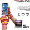 Vintage Classic Skull Cap 3D Embroidery Beanie Cuffed Winter Hat Knit Comes with Warm Gloves Fasion Gifts for Men Women Fans (Kansas City C)