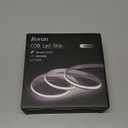 COB LED Strip Light with Remote Control, Dimmable, 6500K, White COB Light Strip, Indoor Led Light Strip for Living Room, Bedroom, Kitchen