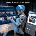 EKSA 2.4GHz Wireless Gaming Headset for PC, PS4, PS5, Gaming Headphones with Noise Cancelling Microphone, 7.1 Surround Sound, 36-Hr Battery Gamer Headset for Computer, Laptop, 3.5mm Wired Headphones