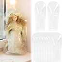 AmazingSpark 10 Pcs Clear Vinyl Doll Covers 20" H Clear Dustproof and Rainproof Shield Sleeves Storage Bags for Collectible Dolls High Transparency Protective Sleeves for Organizing Figures Protector