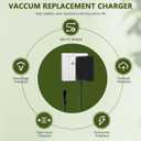 Charger for Enhulk Pool Vacuum Compatible with Enhulk T403 EHT21001-L20 20V 2.0Ah Li-ion Battery AC DC Power Adapter Cord for Enhulk Handheld Rechargeable Pool Cleaner XH2150-1500W 21.5V Power Supply