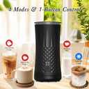 Milk Frother and Steamer,Hot and Cold Foam Maker and Milk Steamer Function 4 In 1, Automatic with Smart Temperature Control for Coffee, Latte,Christmas Gift for Cappuccino and Macchiato Accessories