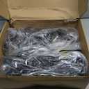 Brightever Outdoor String Lights 200FT Waterproof, Patio String Lights for Outside with 100+4 ST38 Shatterproof LED Filament Bulbs, Dimmable Hanging Lights for Christmas, Party, Cafe (2-Pack 100FT) (200FT-Warm White, Black Wire)