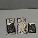 Toycamp for Samsung Galaxy S25 Plus Case - Compatible with Magsafe Credit Card Holder Wallet Magnetic Cute Women Teen Girls Kawaii Girly Unique Flower Floral Design Phone Cover for Samsung S25 Plus 2 PACK