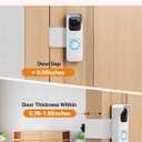 Anti-Theft Blink 1st Gen Doorbell Mount Bracket Wide-Angle(Only for 1st Gen Video Doorbell,Not for 2025 newest 2nd Gen models), Weatherproof w/Rain Cover, No-Drill Install for Home/Apartment, White
