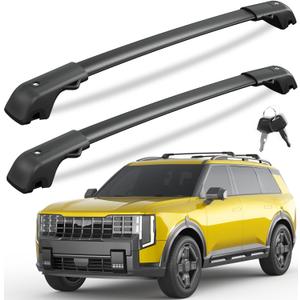 KINGGERI 300LBS Roof Rack Cross Bars - Compatible with Kia Telluride 2026 2027 with Raised Side Rails, Lockable Aluminum Roof Rails Crossbars Rooftop Cargo Basket Carrier Bag Luggage SUV Accessories
