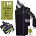 Neater Pet Brands Lift N' Bag Dog Pooper Scooper with Bag Attachment | 15 Bags | Dog Pooper Scooper for Yard & Walks | One-Hand Use | Heavy Duty Poop Scoop for Small to Large Dogs