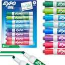EXPO Dry Erase Markers, Low Odor Ink, Assorted Colors, Chisel Tip, 8 Count - Whiteboard, Calendar, Organization, Essential Supplies for Office, School, Classroom, Teachers
