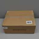 WOSHITU Black Bathroom Vanity Light Fixtures: Bathroom Lighting Fixtures Over Mirror 17.3 inch with Milky White Frosted Glass, 2-Lights Mid Century Modern Vanity Lighting Wall Light(Exclude Bulb)