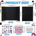 Resurhang 4 Set 24''x16'' Baseball Senior Night Gifts Senior 2026 Trifold Poster Board Photo Display Board with 12 Sheet Sports Themed Stickers for Graduation Picture Frame Sport Theme Party Supplies