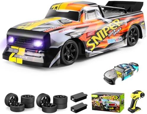 4DRC Rc Car, 2.4Ghz High Speed RC Drift Car, 4WD Drifting Racing Remote Control Monster Truck 30+ KM/H, All Terrain Off Road Truck for Adult & Kids Age 8-12 Gift