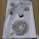 Modern Sputnik Chandelier Ceiling Light Fixtures, 6-Lights 22 Mid Century Industrial Metal Semi Flush Mount for Dining Room, Bedroom, Living Room-Gold