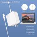 Compatible with Mac Book Pro Charger, 85W 60W Power Adapter L-Tip for MacBook Pro 13 15 17 Inch Before Mid 2012, 6.6FT Cable