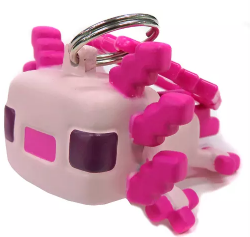 Minecraft Backpack Hangers Series 4 Collectible Keychains  Blind Box Mini Figures with 8 Fun Characters Including Steve, Alex, Skeleton, Frog, Sheep & Gold Variants  Kids Toys, Gift Accessories