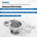 AW6654 Water Pump Replacement for Ford F150 2015-2017 3.5L 3.7L, F150 2011-2014 3.7L,Replacement for Ford Mustang 2011-2017,Transit-150 Transit-250 Transit-350 2015-2019 V6