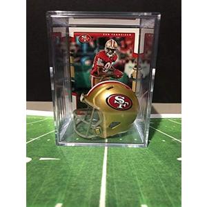 San Francisco 49ers NFL Helmet Shadowbox w/Jerry Rice card