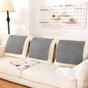 Moukeren 3 Pieces Recliner Headrest Protector Headrest Cover for Recliner Chair Sofa Covers Couch Chair Head Protector for Sofa Furniture Protectors(Light Gray)